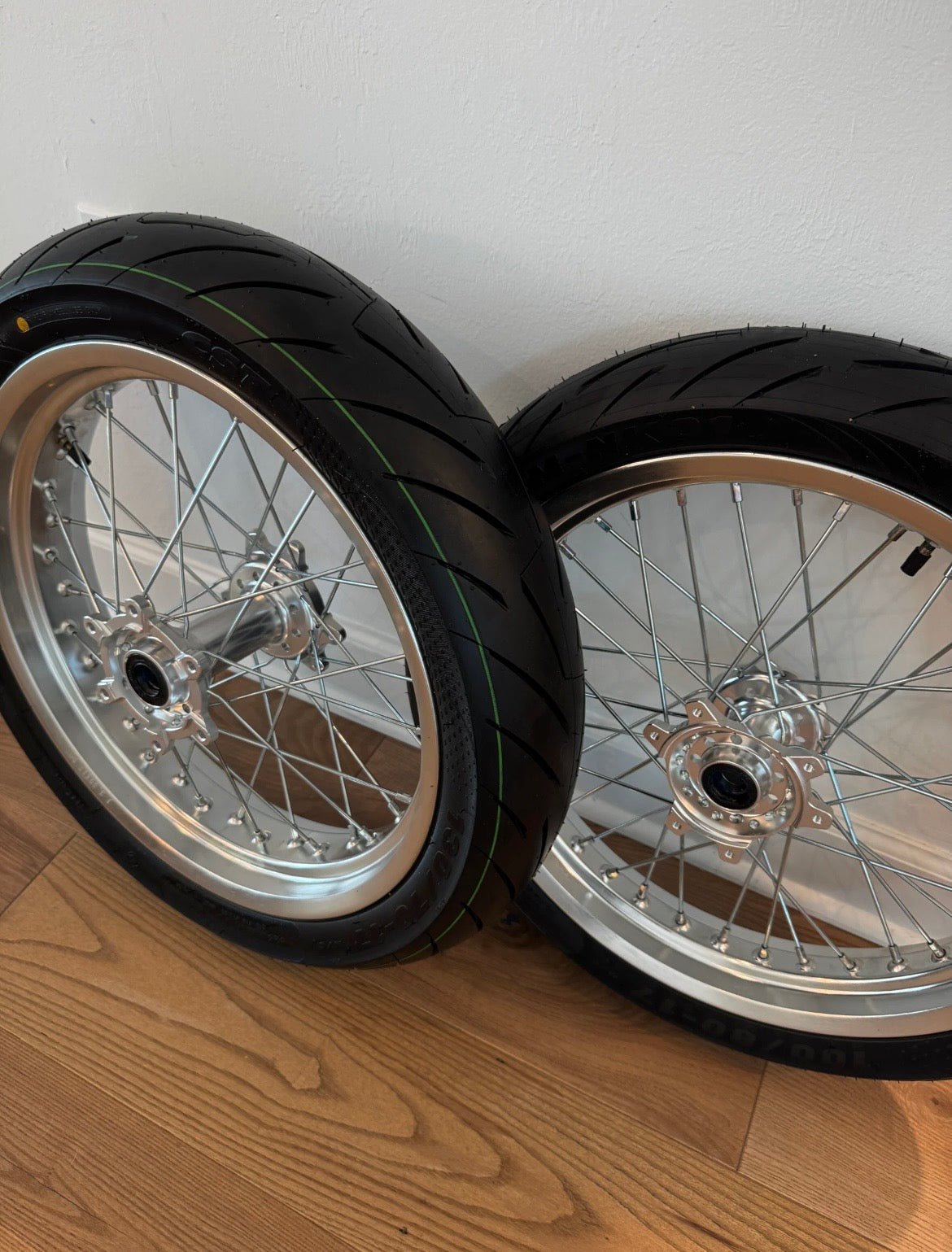 Chrome Surron Ultra Bee Supermoto Wheelset - FT Racing