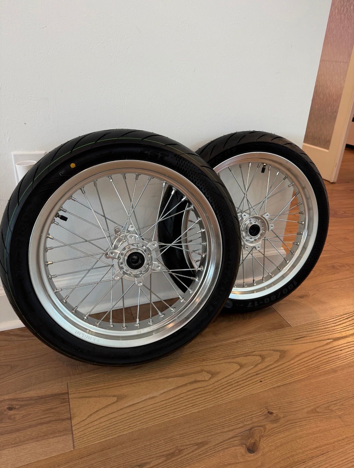 Chrome Surron Ultra Bee Supermoto Wheelset - FT Racing