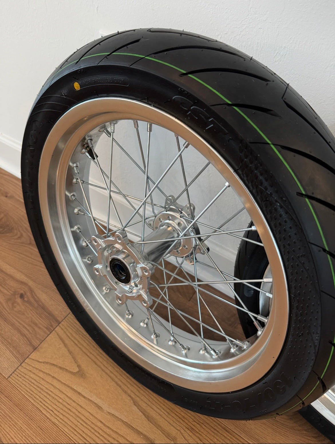 Chrome Surron Ultra Bee Supermoto Wheelset - FT Racing
