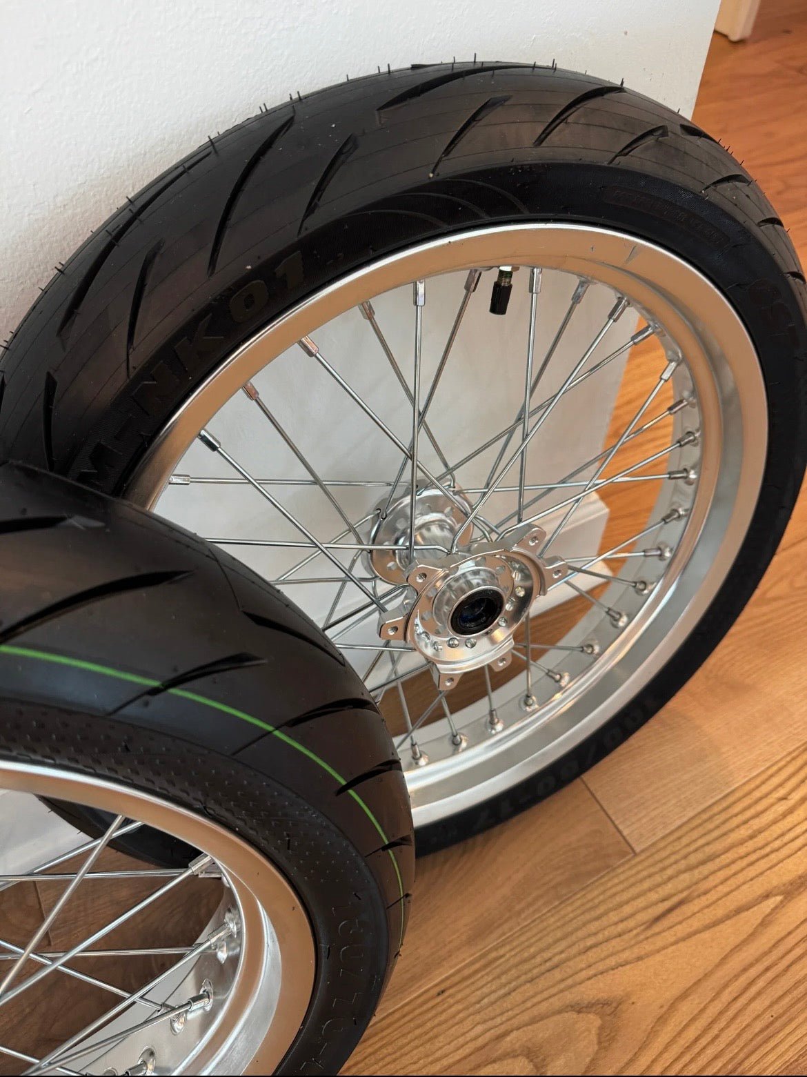 Chrome Surron Ultra Bee Supermoto Wheelset - FT Racing